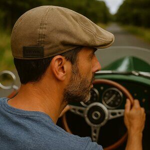 LEVIS Flat Cap L/X Tan Classic Gatsby BRAND NEW
